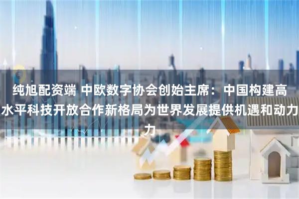 纯旭配资端 中欧数字协会创始主席：中国构建高水平科技开放合作新格局为世界发展提供机遇和动力